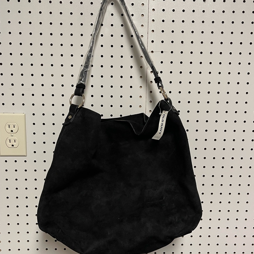 BLACK SLOUCHY HOBO SHOULDER BAG- NWTS OLD NAVY